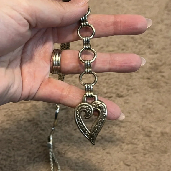 Brighton Bali Hai Silver Chain Belt Size Medium - Picture 3 of 5